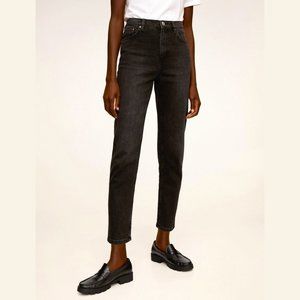 Mango Mom Jeans Dark Denim Sz 1